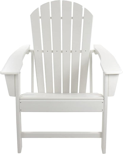 Northlight Weather Recycled Plastic Outdoor Adirondack Chair, 38", White