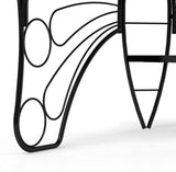 Outdoor Bench Patio Seating, Modern Butterfly Shaped Metal Garden Bench, Park Bench Outdoor Seating - Photo 7