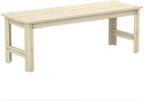 Outsunny 2-Seat Wood Garden Bench, Patio Bench Outdoor Bench with Slatted Seat, Backless Front Porch Bench for Park - Photo 1