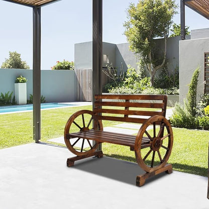 Outside Bench Seats Chair Patio Outdoor Garden Bench,Patio Park Bench, Front Porch Bench, Patio Porch Chair, Outdoor Patio Bench Chair, Loveseats Park Yard Furniture Decor Patio Bench for Front Porch