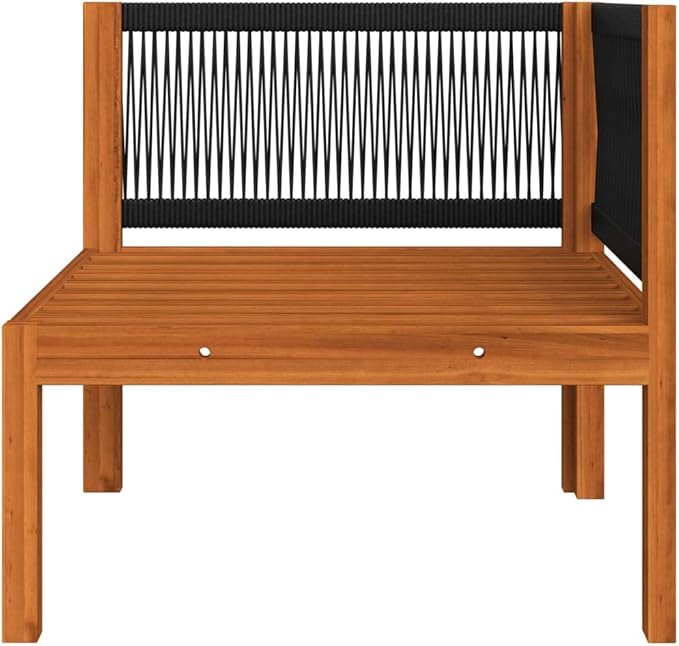 6-Piece Acacia Wood Garden Lounge Set with Weatherproof Cushions - Photo 6