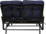 Kozyard Cozy Patio Glider Bench - Outdoor Rocking Loveseat with Sturdy Frame and Cushioned Seats for Patio - Photo 6