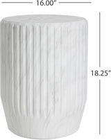 Christopher Knight Home Jayme Lightweight Concrete End Table, Outdoor Cylinder Side Table - Photo 2