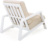 Merax Acacia Wood Outdoor Chaise Lounge Chair Set of 2 - Photo 6