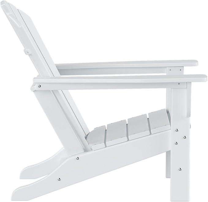WestinTrends Dylan Outdoor Adirondack Chair, White