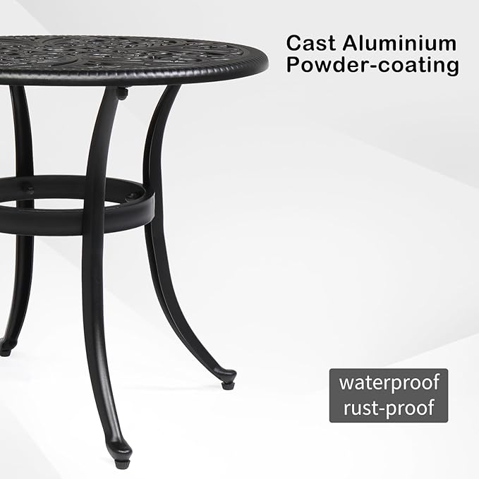 23.6inch Patio Seating, Outdoor Garden Bench Park Bench, Patio Furniture Bench Chair Porch Loveseat, Outdoor Garden Bench Patio Benches for Outdoors, Porch Bench Chair with Cast Aluminum Rose Style