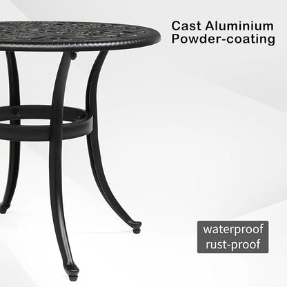 23.6inch Patio Seating, Outdoor Garden Bench Park Bench, Patio Furniture Bench Chair Porch Loveseat, Outdoor Garden Bench Patio Benches for Outdoors, Porch Bench Chair with Cast Aluminum Rose Style