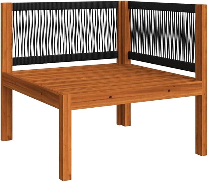 10 Piece Acacia Wood Garden Lounge Set with Weather-Resistant Cushions, Modular Outdoor Patio Furniture for 9 People - Photo 6