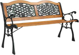 JHshop Patio Garden Bench 49" Outdoor Loveseat Chairs, Patio Park Bench, Outdoor Garden Bench - Photo 8
