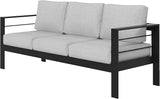 Wisteria Lane Patio Furniture Aluminum Sofa, All-Weather Outdoor 3 Seats Couch - Photo 7