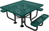COATEDOUTDOORFURNITURE Heavy-Duty Portable ADA-Compliant Outdoor Picnic Table with Umbrella Hole - Photo 1