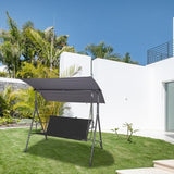 GORGECRAFT 58"x20"x20" Swing Seat Cover Replacement Swing Chair Bench Cover Patio Swing Seat Cover Replacement 600D - Photo 5