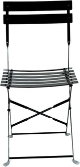 Carolina Chair & Table Bistro Set of 2 Foldable Outdoor Chairs - Elegant Powder Coated Metal Seat and Frame Folding - Photo 4