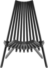 Flash Furniture Delia Commercial Indoor/Outdoor Wood Folding Chair, Low Profile Lounge for Patio, Porch, or Garden - Photo 9