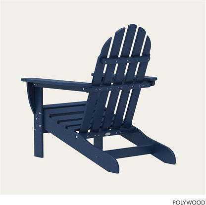 POLYWOOD AD4030NV Classic Adirondack Chair, Navy