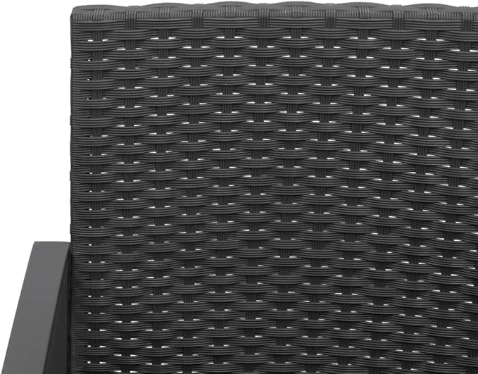 2-Seater Outdoor Garden Bench with Storage and Cushions, Modern Powder-Coated Steel Patio Seating - Photo 7