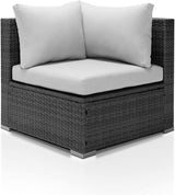 NICESOUL 29.3" High-Back Modern Luxury Patio Corner Sofa, Outdoor Furniture Piece Wide Deep Seat - Photo 1