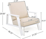 Merax Acacia Wood Outdoor Chaise Lounge Chair Set of 2 - Photo 2