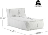 Christopher Knight Home Natty Outdoor Bean Bag Chair Set of 2, Fabric Bean Bag Chair for Adults and Kids - Photo 2