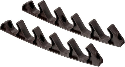 PATIKIL Chaise Adjustment Bracket, 2 Pack 5 Position Lawn Yard Multi Position Back Support Adjuster for Outdoor Lounge Patio, Brown