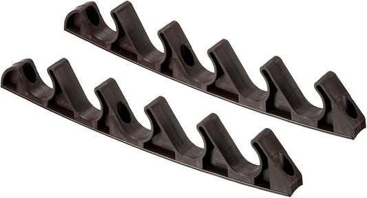 PATIKIL Chaise Adjustment Bracket, 2 Pack 5 Position Lawn Yard Multi Position Back Support Adjuster for Outdoor Lounge Patio, Brown