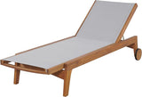 Christopher Knight Home Tristy Chaise Lounge Chair Outdoor, Acacia Wood Frame Sunbathing Pool Lounger - Photo 3