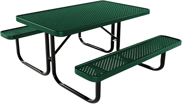 COATEDOUTDOORFURNITURE Heavy-Duty Portable Outdoor Kids Table, Punched Steel Kids Picnic Table - Photo 1