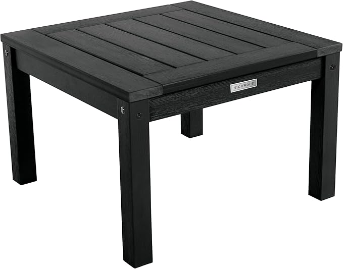 highwood AD-KITRKCH1-BKE Lehigh 2 Rocking Chairs with Adirondack Side Table, Black