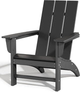 Poly Lumber Adirondack Chair, All-Weather Resistant Outdoor Patio Chairs, Look Like Wood - Photo 1