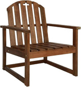 Garden Bench Sofa Chairs 2 pcs Solid Acacia Wood (Outdoor Lounge Set) - Photo 5