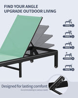 Aluminum Lounge Chairs Outdoor Chaise Furniture - Photo 6