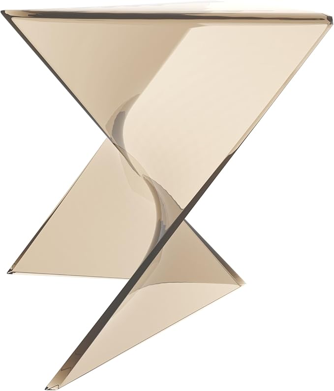 LeisureMod 15.75" Triangular Side Table, Stackable Plastic Accent End Table for Indoor & Outdoor Use - Photo 8