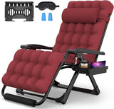 Suteck Oversized Zero Gravity Chair, 33In XXL Lounge Chair w/Removable Cushion&Headrest - Photo 1