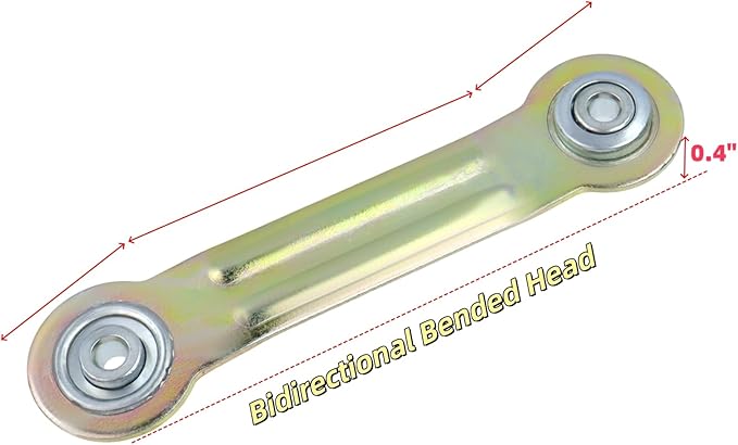 LC LICTOP Glider Bearing Arm Bracket Replacement, 4Pcs Yellow, 6.35 Inch Length & 4.9 Inch Hole Center - Photo 3