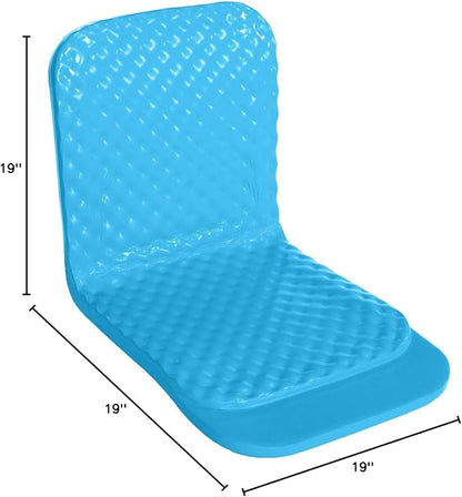 TRC Recreation Super Soft 19 Inch Foam Folding Lake Poolside Chair, Marina Blue