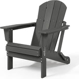 Costaelm 3 piece Patio Set, Outdoor Modern Adirondack Table and Chairs - Photo 2