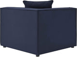 Modway EEI-4385-NAV Saybrook Patio Upholstered 6-Piece Sectional Sofa in Navy - Photo 7