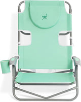 Ostrich Lightweight Portable Outdoor On Your Back Folding Chair for Relaxing with 5 Seat Adjustment Backpack Straps and - Photo 4