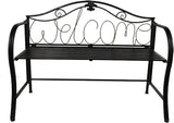 Park Bench Patio Garden Bench Backyard Benches, Metal Garden Bench, European Style Wrought Iron Double Chair Bench - Photo 4
