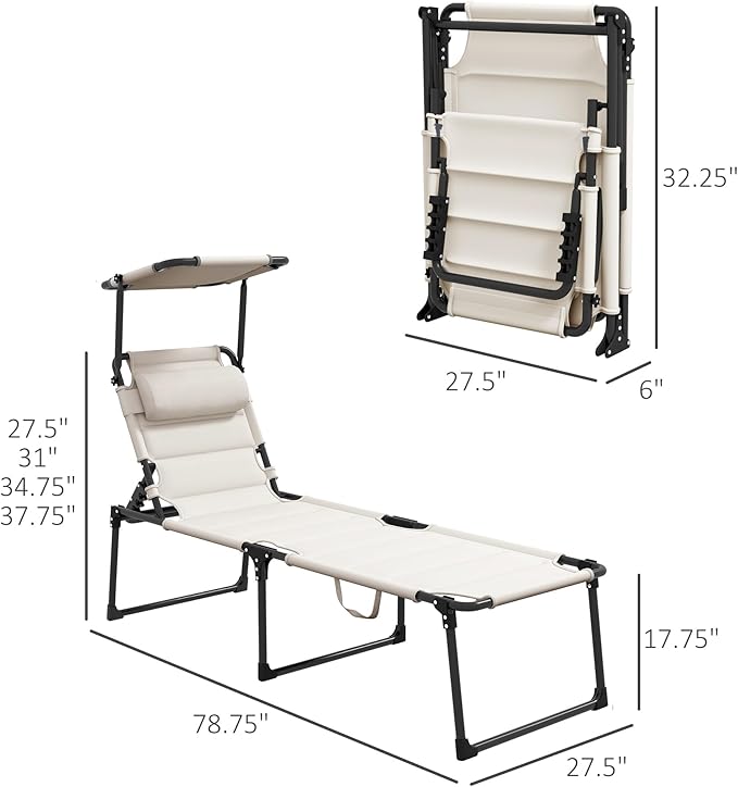3-in-1 Oversized Sun Tanning Chair with Mat & Face Hole - Photo 3