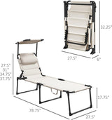 3-in-1 Oversized Sun Tanning Chair with Mat & Face Hole - Photo 3