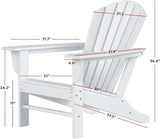 Costaelm Outdoor Adirondack Chair, HDPE Patio Chair, Weather Resistant Lawn Firepit Outside Chairs for Porch, Poolside - Photo 3