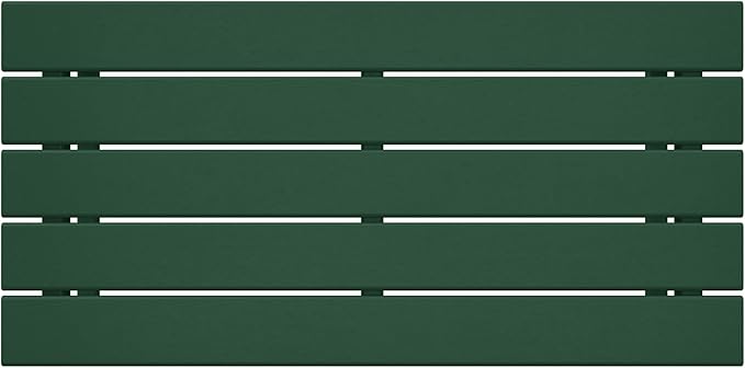 WestinTrends Malibu Outdoor Coffee Table, 35" x 17.5" All Weather Poly Lumber Patio Adirondack Coffee Table for Garden Lawn Porch Balcony, Dark Green