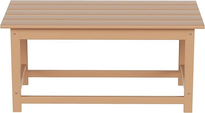 WO WESTIN OUTDOOR HDPE Laguna Outdoor Poly Adirondack Coffee Table, Teak