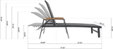 Christopher Knight Home Patio Aluminum Chaise Lounge, Adjustable Mesh Chaise Lounge, 5 Position Back Recliner - Photo 2