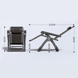 Outdoor Padded Lounge Chair Folding Outdoor Patio Recliner, Anti Gravity Lounger for Backyard w/Headrest, Cup Holder - Photo 3