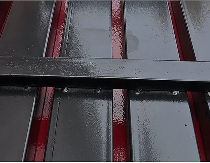 Outdoor Metal Garden Bench - Weatherproof Cast Iron with Sturdy Iron Frame for Patio and Park Use