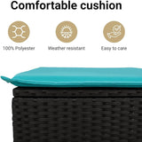 vidaXL Patio Sofa Set with Cushions 6 Piece, Outdoor Sectional Sofa Couch, Patio Conversation Set for Garden Backyard - Photo 5
