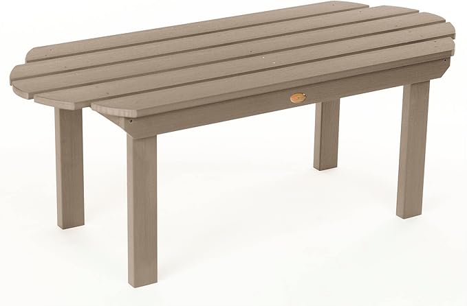 highwood Classic Westport Adirondack 3pc, 2 Chairs with One Coffee Table, 3 Piece Set, Woodland Brown