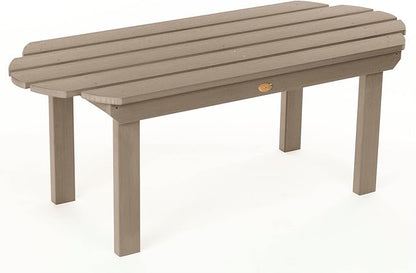 highwood Classic Westport Adirondack 3pc, 2 Chairs with One Coffee Table, 3 Piece Set, Woodland Brown